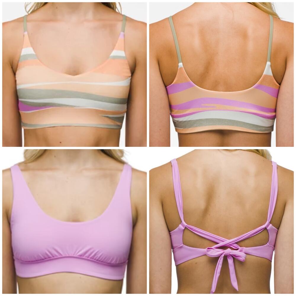 Prana Willow Falls Reversible Top & Mallorca Top Small Waves Cosmos Swim Set